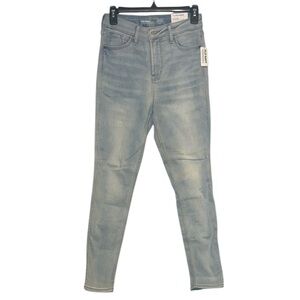 Old Navy Women's Soft Blue high rise super Skinny Jeans size 4 NWT